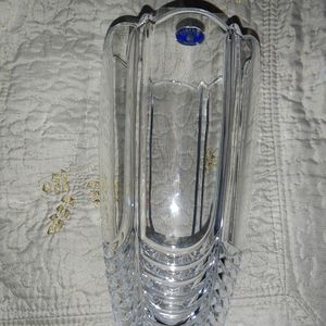 BOHEMIAN CZECH REPUBLIC CRYSTAL VASE